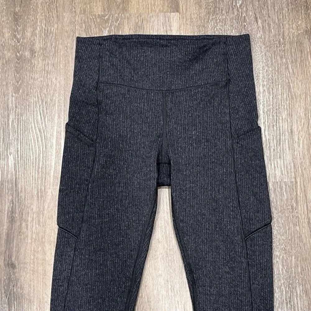Lululemon Speed Up Tight 28 Heathered Black Luxtreme 4